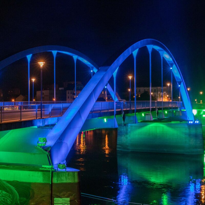 Stadtbrücke zwischen Frankfurt (Oder) und Słubice | Pressefoto © Winfried Mausolf