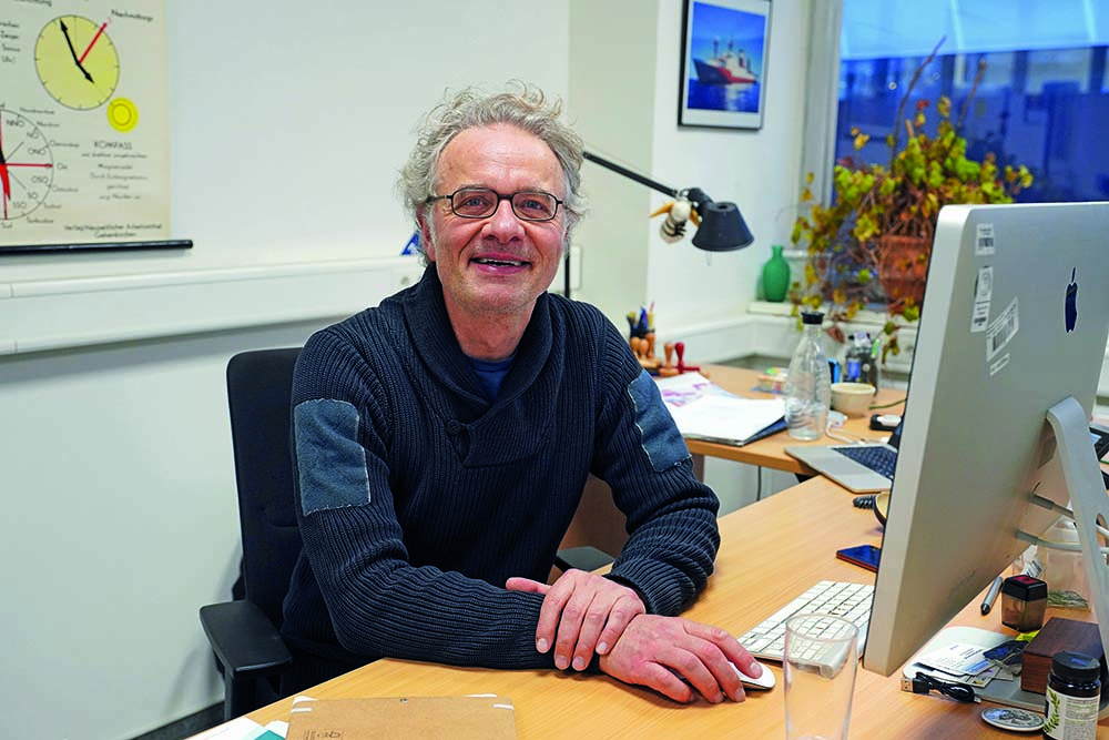 Bild von Expeditionsleiter Dr. Johannes Karstensen. Foto: Janne Lene Pole/GEOMAR